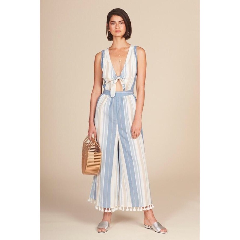 Cleobella striped tassel canela jumpsuit